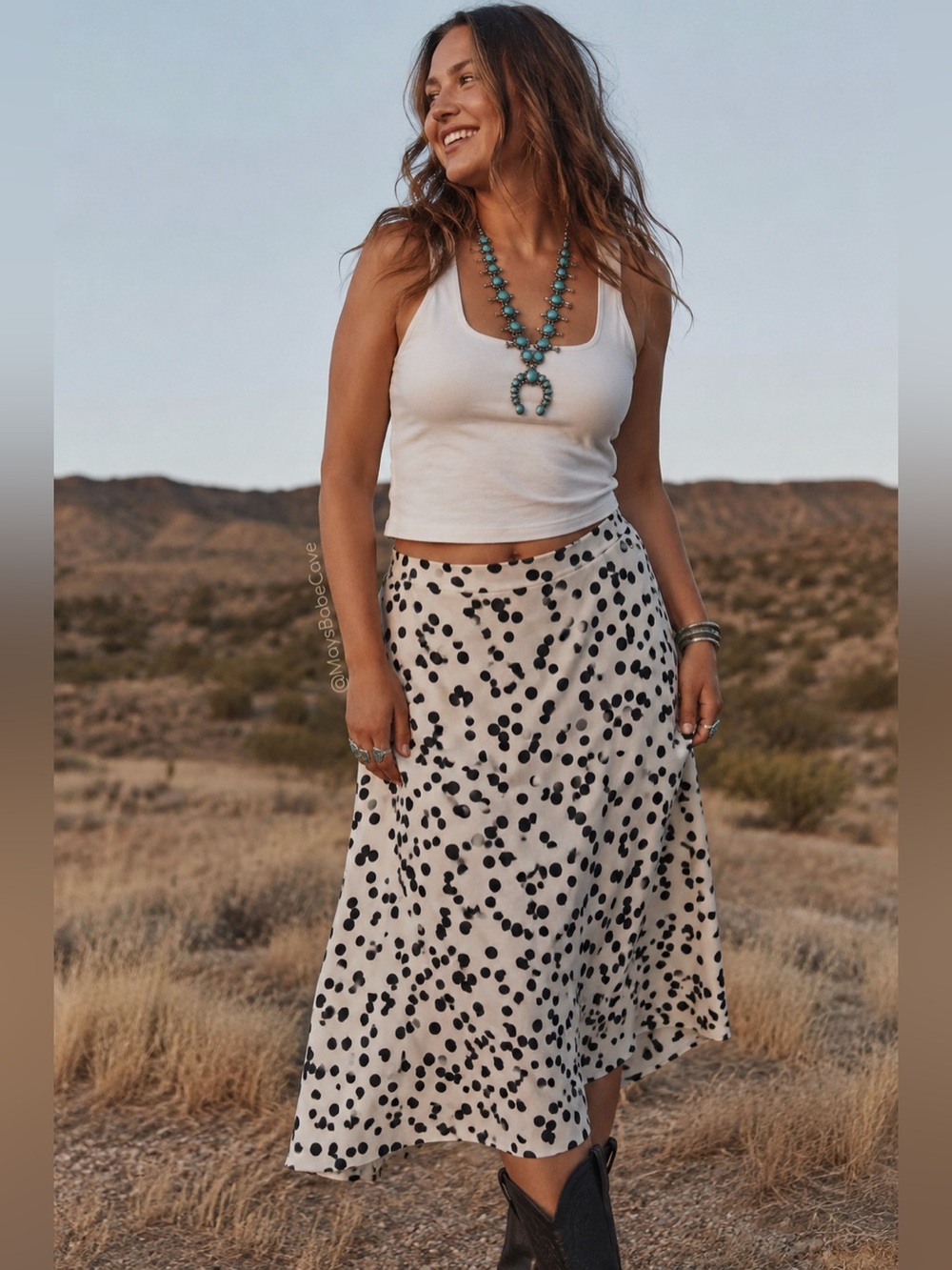 T Tahari NWT Ink Dot Pull-On A-Line Midi Skirt XL
